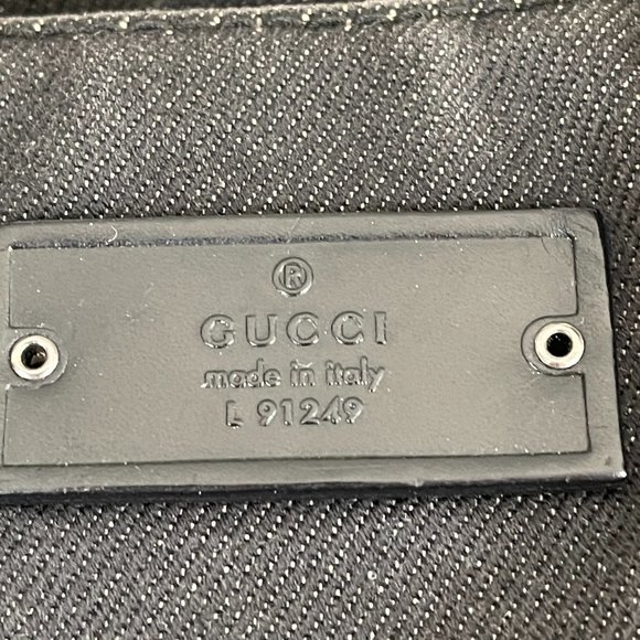 Gucci Women Dark Grey Denim Tote Bag - Picture 2 of 10